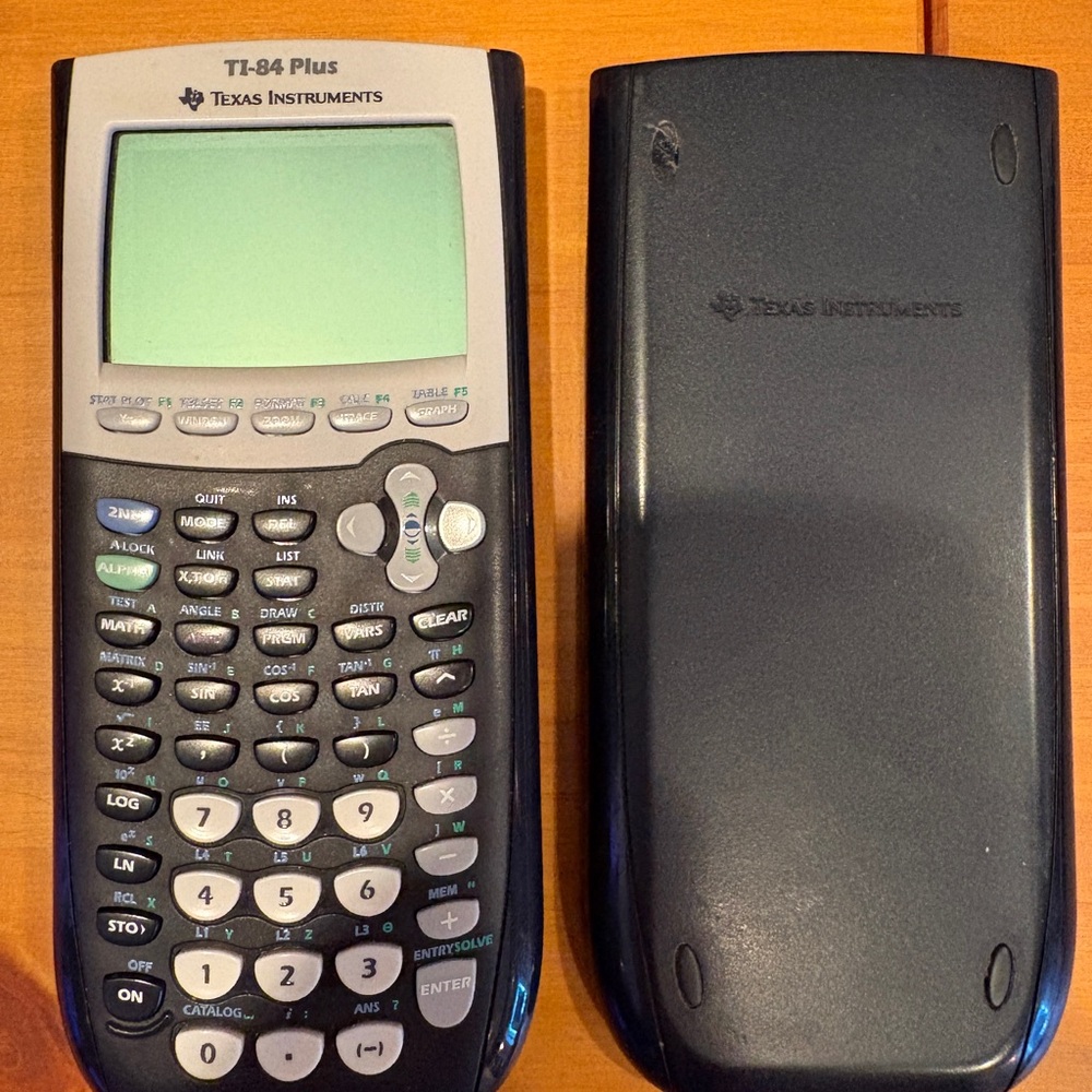 Texas Instruments TI-84 Plus Black and Gray Calculator
